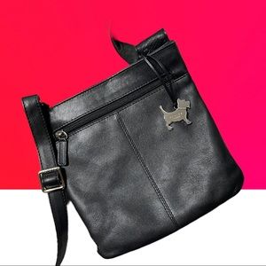 RADLEY LONDON BLACK LEATHER CROSSBODY H8xW8Strap 50